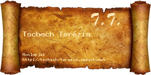 Tschech Terézia névjegykártya